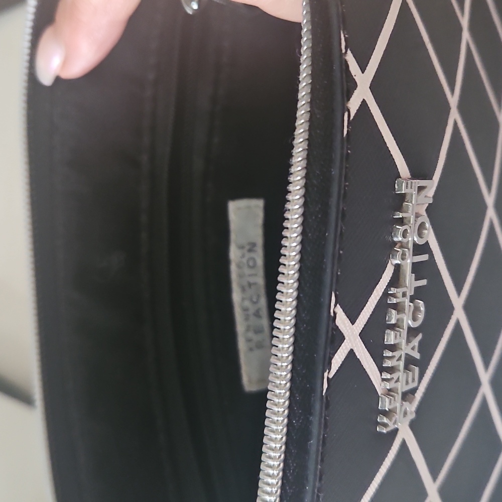 Kenneth Cole Reaction Grid Patterned Crossbody Ba… - image 3